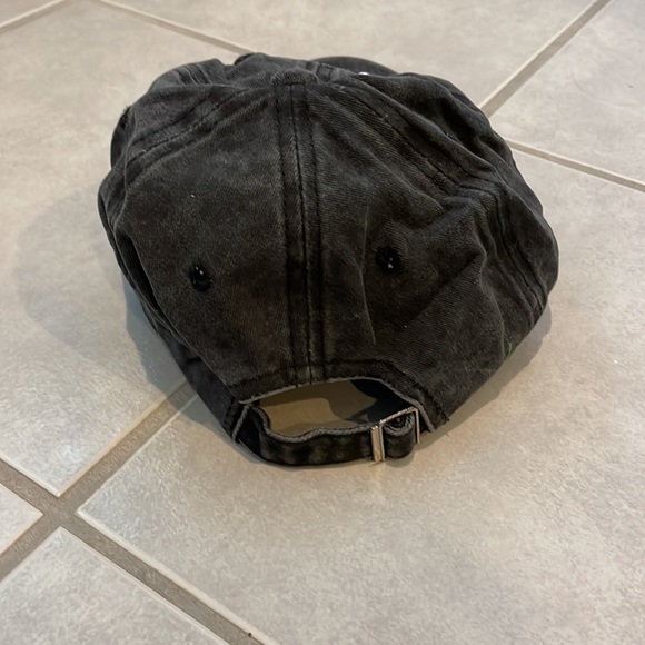 Blessed Mama black wash denim look cap NWOT adjustable - Picture 2 of 3